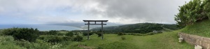 夷王山神社。ちょっと天気が悪かったのが残念。
